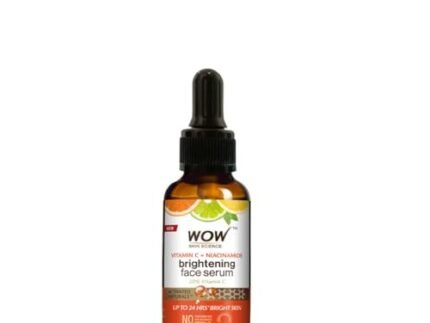 WOW Skin Science Brightening 20% Vitamin C Face Serum | Boost Collagen and Elastin for Anti aging, Skin Repair | For Dark Circles, Fine Lines | Glowing Skin | Hydrates | 30 ml