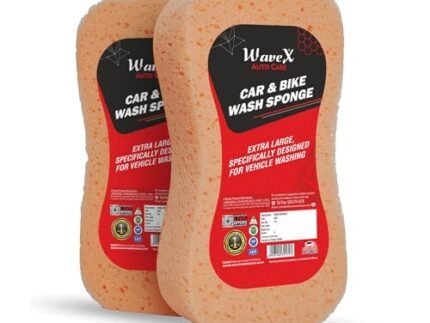 Wavex Super Absorbent Car Wash Sponges | Sponge for Car and Bike Washing | Multipurpose Cleaning Sponge for Kitchen, Bathroom, Home Cleaning, Walls, Windows and Other Surfaces (Pack of 2)