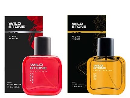 Wild Stone Night Rider and Ultra Sensual Long Lasting Perfume for Men, Combo Pack of 2 (30ml each)
