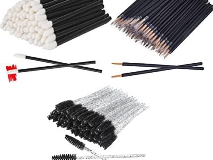 ayushicreationa 50pcs Applicator Wand Set Eyelash Mascara Brush Eyeliner Brush LipWand Brushes Makeup Beauty Tool Kit 20 Mascara Brush, 20 Lipstick Applicator Lip Wand,10 Eyeliner Brushes