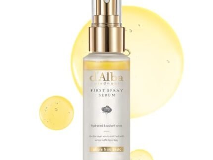 d’alba Piedmont Italian White Truffle First Spray Serum, Vegan Skin Care, Hydrating Face Moisturizer, Glow Serum for Radiant Skin, Non Comedogenic, All In One Mist, Korean Skin Care (1.69 fl oz/50ml)