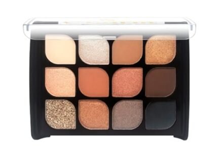 12 Color Nude Eyeshadow Palette | Matte & Shimmer Shades | Smooth Blendable Texture | Long Lasting Eye Makeup | Everyday & Party Use (Shade 1)