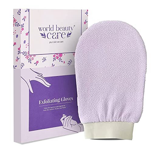 Moroccan Hammam Exfoliating Kessa Scrub Glove Shower Scrub Gloves Body Facial Tan Massage Mitt Double layered Imported (Light Purple) Moroccan Hammam Exfoliating Kessa Scrub Glove Shower Scrub Gloves Body Facial Tan Massage Mitt Double layered Imported (Light Purple)