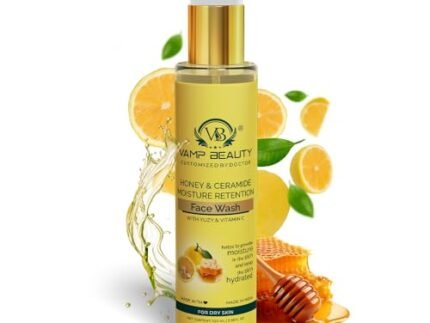 Moisturising Face Wash | With Honey, Ceramide, Yuzu & Vitamin C | Gentle Hydrating Cleanser for Dry, Rough and Sensitive skin | Brightens & Softens Skin | 100ml