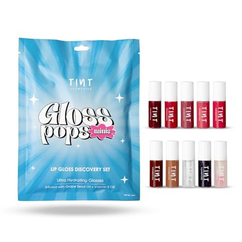 Tint Cosmetics Multicolor 30ml Gloss Pops Discovery Set Lipgloss, Non Sticky, Hydrating & High Shine, Infused With Vitamin E & Grapeseed Oil For Nourished & Soft Lips, Surprise Collectible Gift Inside Every Pack (Sour Smack) Tint Cosmetics Multicolor 30ml Gloss Pops Discovery Set Lipgloss, Non Sticky, Hydrating & High Shine, Infused With Vitamin E & Grapeseed Oil For Nourished & Soft Lips, Surprise Collectible Gift Inside Every Pack (Sour Smack)