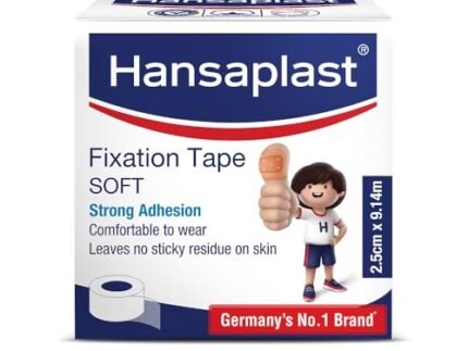 Hansaplast Soft Fixation Tape for Wound Dressing | 2.5cm X 9mtr | Skin Friendly |Strong Adhesion | Micropore Tape | Easy to Tear | Germany’s No. 1 Brand | Latex Free