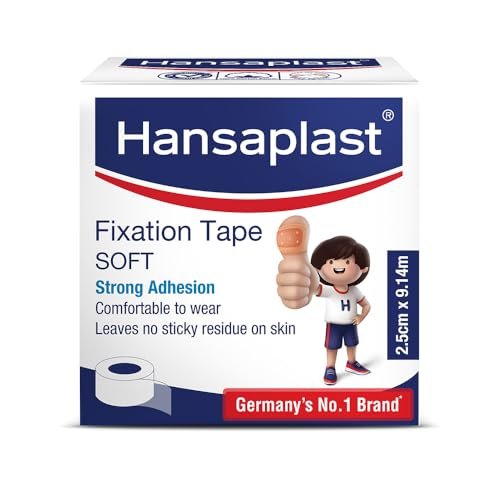 Hansaplast Soft Fixation Tape for Wound Dressing | 2.5cm X 9mtr | Skin Friendly |Strong Adhesion | Micropore Tape | Easy to Tear | Germany’s No. 1 Brand | Latex Free Hansaplast Soft Fixation Tape for Wound Dressing | 2.5cm X 9mtr | Skin Friendly |Strong Adhesion | Micropore Tape | Easy to Tear | Germany’s No. 1 Brand | Latex Free