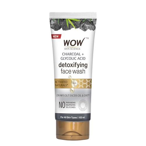 WOW Skin Science Wow Activated Charcoal Infused With Activated Charcoal Beads No Parabens & Sulphate Face Wash (100Ml) WOW Skin Science Wow Activated Charcoal Infused With Activated Charcoal Beads No Parabens & Sulphate Face Wash (100Ml)