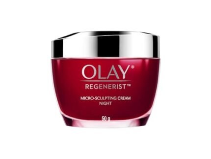 Olay Regenerist Micosculpting Night Cream | Hydrated, Plump, Bouncy Skin | With Hyaluronic Acid, Niacinamide and Peptides | Normal, Oily, Dry, Combination Skin | 50g