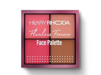 PREMIUM Flawless Forever Face Palette | Highlighter, Contour & 2 Blushes | Face Makeup Kit | Highly Pigmented & Long Lasting Face Palette | 11.2g (Medium- Shade 02) SH-7711