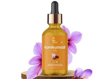 Veda Harvest Kumkumadi oil/Kumkumadi tailam for glowing skin|Brighten Skin|Acne and Pimples|For Dark spots,Wrinkles and Pigmentation| Rich in Vitamin A & C | Brightening Oil|All Skin Types & No Side Effects| 30ml