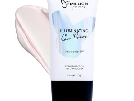 Illuminating Strobe Cream for Face | Rose Gold Strobe Cream + Primer + Face Highlighter | Hydrating Makeup Base with SPF | Infused With Hyaluronic Acid, Niacinamide, Jojoba Oil & Shea Butter for Radiant Skin 30Ml