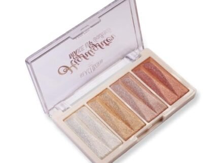 INDIA Multicolor Highlighter Palette Highly Pigmented and Blendable | Matte Finish | Perfect Makeup with Radiant, Buildable Shades (BBI-02-05 SHADE NO.1, 10.8G)