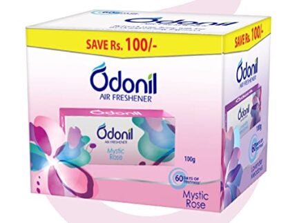 Odonil Bathroom Air Freshener Blocks 400g (100g*4) | Mixed Fragrances: Jamine, Lavender, Orchid, Rose| Long Lasting Fragrance
