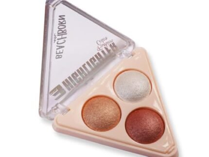 INDIA Multicolor Highlighter Palette Highly Pigmented and Blendable | Matte Finish | Perfect Makeup with Radiant, Buildable Shades traingle highlighter (BBI-02-06 SHADE NO.3, 6G)