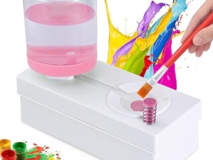 1Pcs Paint Brush Cleaner Brush Rinser with Drain Water Circulation Paintbrush Scrubber Cleaner Rinser Cup for Acrylic, Watercolor,