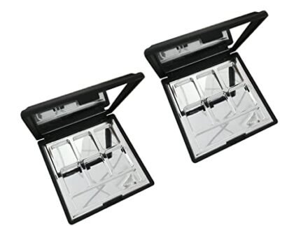 2Pcs Empty Makeup Palette for Eyeshadow Blusher Concealer Cosmetic DIY Plate