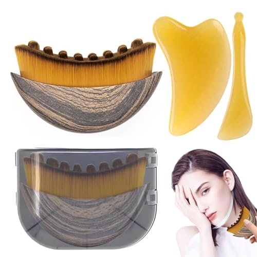 3Pcs Lymphatic Contour Face Brush, Lymphatic Drainage Tool,Facial Massage Set for Puffiness Reduction, Includes Lymphatic Brush, Gua Sha Tool for Jawline Contouring, Travel-Friendly Skincare Accessory 3Pcs Lymphatic Contour Face Brush, Lymphatic Drainage Tool,Facial Massage Set for Puffiness Reduction, Includes Lymphatic Brush, Gua Sha Tool for Jawline Contouring, Travel-Friendly Skincare Accessory