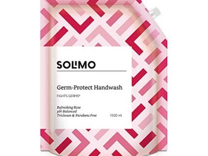 Amazon Brand – Solimo Germ-Protect Handwash Liquid, Refreshing Rose, 1500 ml