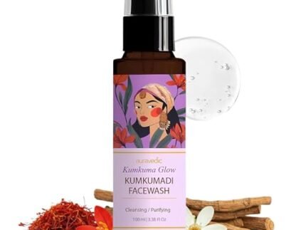 Auravedic Kumkumadi Face Wash For Dry Skin Women Men Best Facewash For Acne and Dark Spots Kumkumadi Oil Niacinamide Face Wash For Oily Skin Dry and Combination Brightening Skincare Routine
