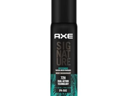 Axe Signature Mysterious Body Deodorant| Tropical Green Fragrance| 72H Odour Protection| 122ML