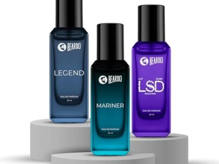 Beardo The Hero Edit- LSD, Mariner & Legend Perfume for Men (20ml x 3) | Long Lasting Fragrance | Long Lasting Perfume for Men | Gift for Men | Gift for Friend
