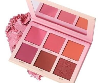 Beauty Touch Blush Palette With Highly Blendable Shades | Pigmented Blusher For A Natural Flush | Silky Pigments For Long Lasting Shimmer Look | Suitable For All Skin Tone | 6 Multi Shades