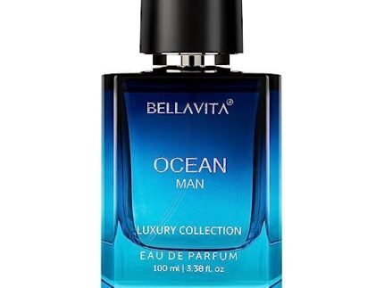 Bella Vita Luxury Men Ocean Aquatic Eau De Parfum With Marine, Orchid & Musk|Long Lasting Fresh Citrusy & Woody Edp Fragrance Scent Liquid Perfume,100 Ml