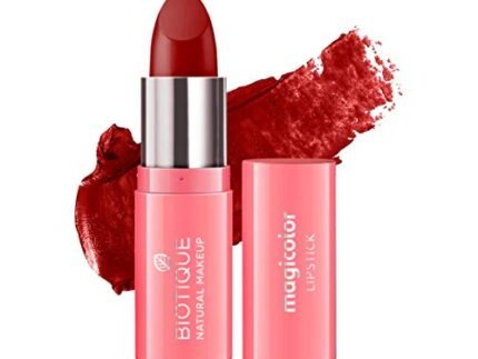Biotique Natural Makeup Magicolor Lipstick, Red Velvet, 4g