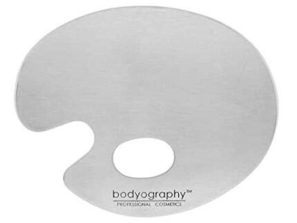 Bodyography Artist Palette Stainless – Sleek Stainless Steel Mixing Palette – Sanitary and Easy to Clean