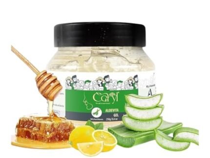 Caryl 250gm Aloevita Gel | Aloe Vera Gel for Face & Hair Care| Moisturizing, Hydrating, Soothing Natural Alovera Gel for Men and Women | All Skin Type | No Paraben | No Silicone (Pack of 1)