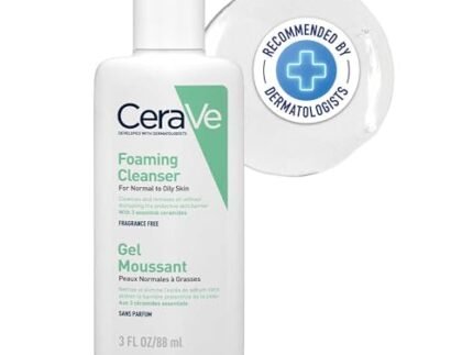 CeraVe Foaming Cleanser For Normal To Oily Skin (88ml) – Dermatologist-Developed Facewash | Non-Comedogenic And Fragrance-Free Cleansers For Acne-Prone Skin