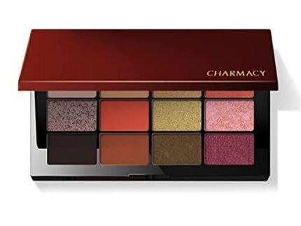 Charmacy Milano Eye Shadow 12 Color Palette – Easy To Blend, Great Pigments, Matte-Shimmer Shades, Soft Texture, Basic & Uniqe Shades in One Palatte, Built-in Mirror