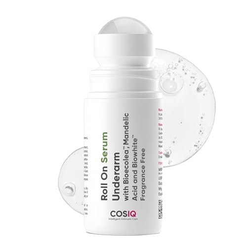 Cos-IQ Brightening Underarm Roll On Serum | With Bioecolea, Mandelic Acid and Bio White | Fragrance Free | Controls Odour, Provides all-day freshness, softens Skin Long-Lasting Protection | Brightens Skin & Exfoliates Underarms | Suitable For Sensitive Skin | 40Ml Cos-IQ Brightening Underarm Roll On Serum | With Bioecolea, Mandelic Acid and Bio White | Fragrance Free | Controls Odour, Provides all-day freshness, softens Skin Long-Lasting Protection | Brightens Skin & Exfoliates Underarms | Suitable For Sensitive Skin | 40Ml