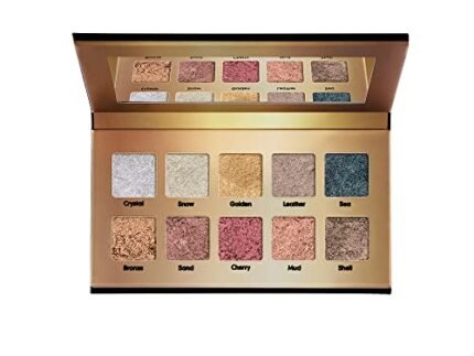 Daily Life Forever52 10 Color Eyeshadow Palette (Gemstones Collection) GMS001, Multicolor Shimmery Finish