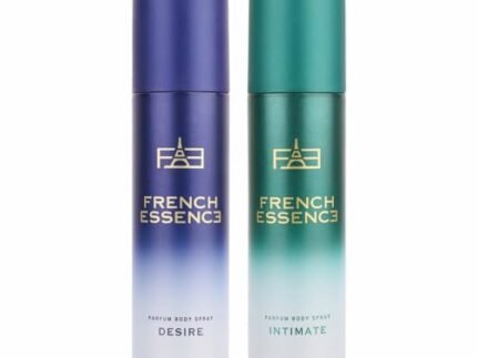 FRENCH ESSENCE Deodorant Spray Perfume/Deodorant for men/Men Deo/Body Spray for Men,Long Lasting Fragrance, Fresh Scent No Gas Deodorants Combo Pack of 2 (Intimate & Desire) - 120 ML EACH