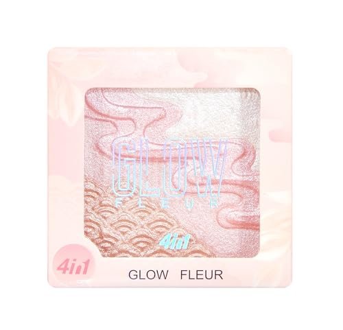 Face and body highlight and bronzer mini palette 4in1 combo Face and body highlight and bronzer mini palette 4in1 combo