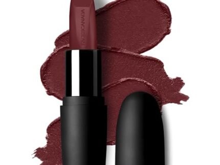 Faces Canada Weightless Matte Lipstick, Enriched with Jojoba and Almond Oil, Highly pigmented, Smooth One Stroke weightless color, Keeps lips Moisturized, Wine Lip Color, Wine Rouge 3 , 4gm