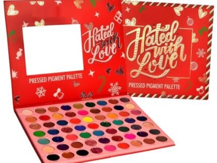 HUDA GIRL BEAUTY ‘The Hated With Love’ Red Edition Eyeshadow Palette – Unveiling 63 Long Wear Shimmer and Matte Shades