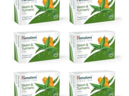 Himalaya Herbals Neem And Turmeric Soap, 125g (Pack Of 6)