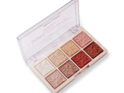 INDIA Multicolor 8 Colour Highlighter Baked Palette Highly Pigmented and Blendable | Matte Finish | Perfect Makeup with Radiant, Buildable Shades 10.8g (BBI-02-04 SHADE NO.3, 10.8G)