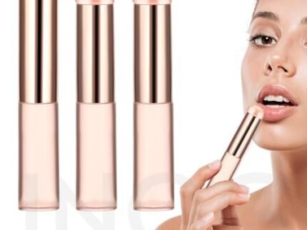 INOG 2pcs Silicone LipBrush LipApplicator with Cap Elastic Silicone LipBalm Applicator Reusable LipMask Applicator LipSmudge Brush for Lipstick LipGloss LipTint LipMask LipMakeup Brush(Rose Pink)