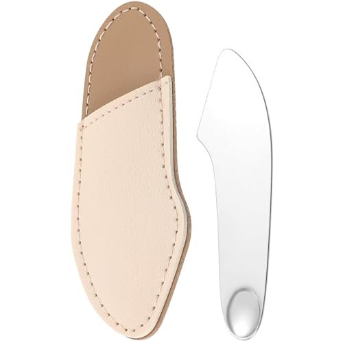 INOG New Makeup Foundation Spatula Spoon Tool Set, Make Up Mixing Palette Tray, Stainless Steel Skin Care Spatula, Cosmetic Scoop Scraper for Skincare Face Eye Cream Multipurpose INOG New Makeup Foundation Spatula Spoon Tool Set, Make Up Mixing Palette Tray, Stainless Steel Skin Care Spatula, Cosmetic Scoop Scraper for Skincare Face Eye Cream Multipurpose