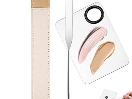 INOG Picasso Korean Makeup Spatula, Foundation Spatula Korean, Spatula for Makeup, Korean Foundation Spatula Eye Shadow Eyelash Nail Art Spatula (Spatula/Palette)