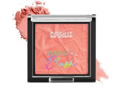 INSIGHT Baked Blush | Buildable Formula | Silky Satin Finish | Highly Pigmented | Long-Lasting | Radiant Glow | Intense Colour Payoff | Parisian Cherry-15g