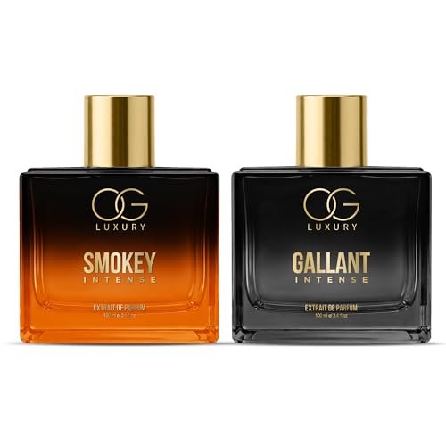 India’s First & Strongest Perfume Combo | Smokey & Gallant Intense Extrait De Parfum | Luxury Fragrances | Long lasting Premium Perfume | For All Occasions | Gift for Men, 100 ML, Pack of 2 India’s First & Strongest Perfume Combo | Smokey & Gallant Intense Extrait De Parfum | Luxury Fragrances | Long lasting Premium Perfume | For All Occasions | Gift for Men, 100 ML, Pack of 2