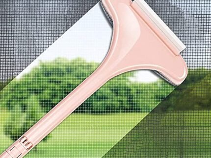 Kesi Multifunctional Screen Brush 2-in-1 Mesh Cleaning Brush Wiper with Extended Handle Window Cleaning Brush Net Cleaner Double-Sided Window Cleaner Window Mesh Cleaner (Multicolor)