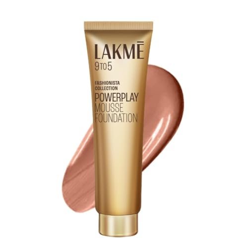 LAKMÉ 9 To 5 Weightless Mousse Luminous Foundation Cream Medium Coverage for All Skin Type Rose Honey Matte Foundation for All Skin Type (04 Rose Honey, 29 G) LAKMÉ 9 To 5 Weightless Mousse Luminous Foundation Cream Medium Coverage for All Skin Type Rose Honey Matte Foundation for All Skin Type (04 Rose Honey, 29 G)