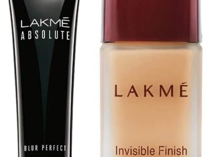 LAKMÉ Invisible Cream Foundation For Acne Prone, Natural, Matte Finish, Peach, Foundation – 25 Ml, Primer – 10G, 1 Count