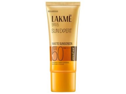 Lakmē Sun Expert SPF 50 PA++++ Ultra Matte Lotion Sunscreen with Niacinamide | Helps reduce pigmentation | Non-sticky | For All Skin Types, For UVA/B Protection, No White Cast, 100ml